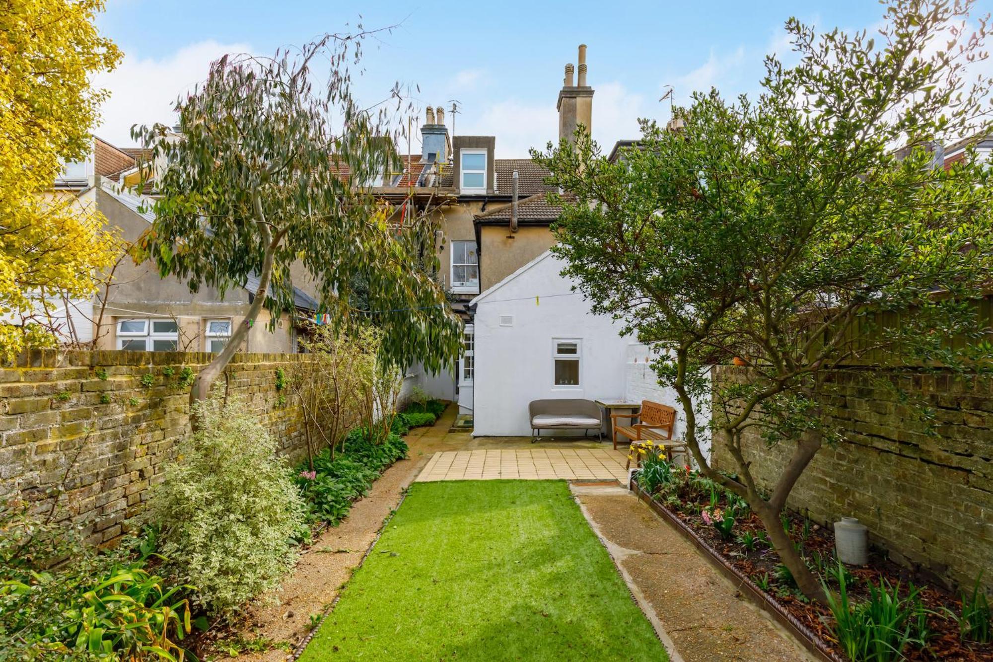 Central Hove Flat W Large Garden Buitenkant foto